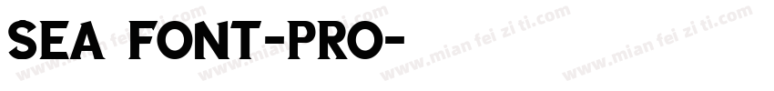 Sea font-pro字体转换